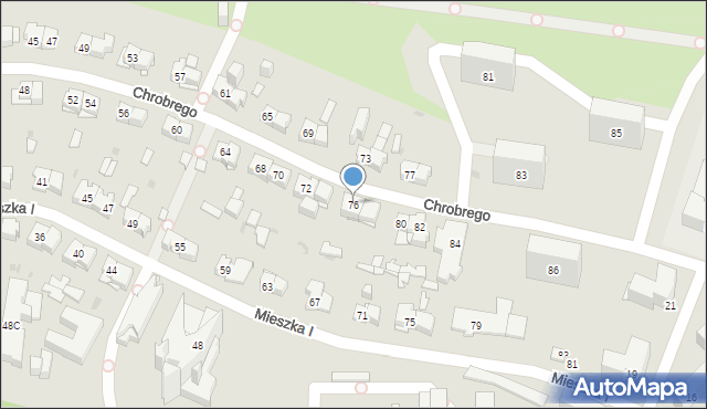 Kielce, Króla Bolesława Chrobrego, 76, mapa Kielc