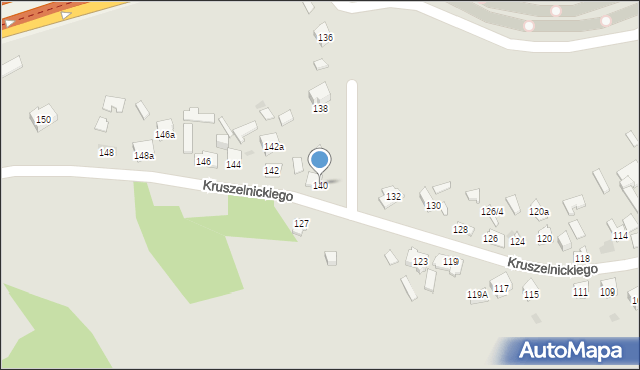 Kielce, Kruszelnickiego Zbigniewa, ppor., 140, mapa Kielc