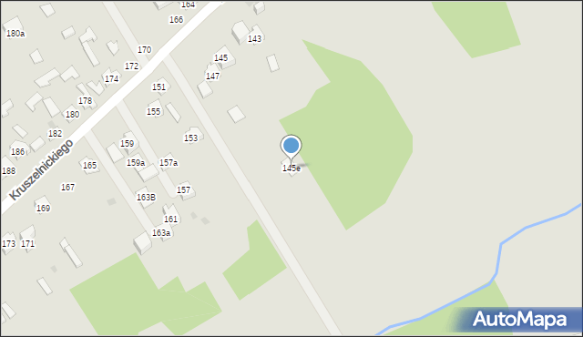 Kielce, Kruszelnickiego Zbigniewa, ppor., 145e, mapa Kielc