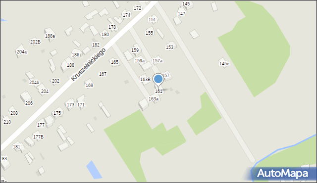 Kielce, Kruszelnickiego Zbigniewa, ppor., 161, mapa Kielc