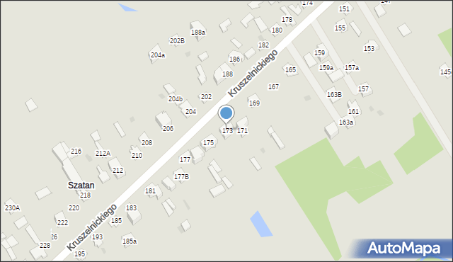 Kielce, Kruszelnickiego Zbigniewa, ppor., 173, mapa Kielc