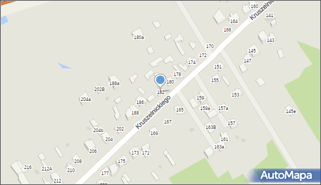 Kielce, Kruszelnickiego Zbigniewa, ppor., 182, mapa Kielc
