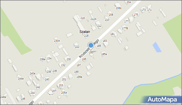 Kielce, Kruszelnickiego Zbigniewa, ppor., 193, mapa Kielc