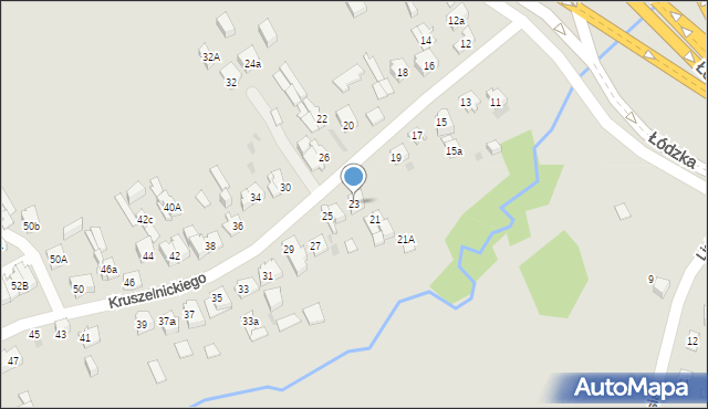 Kielce, Kruszelnickiego Zbigniewa, ppor., 23, mapa Kielc