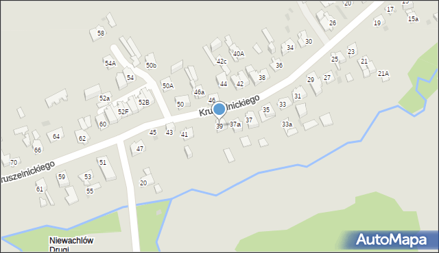 Kielce, Kruszelnickiego Zbigniewa, ppor., 39, mapa Kielc