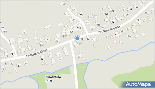 Kielce, Kruszelnickiego Zbigniewa, ppor., 47, mapa Kielc