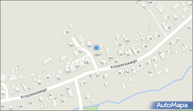 Kielce, Kruszelnickiego Zbigniewa, ppor., 50A, mapa Kielc