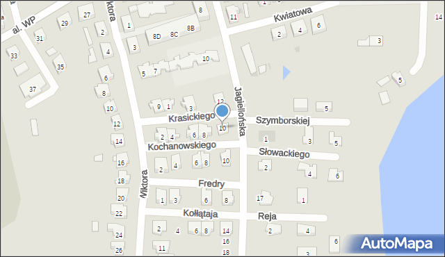 Kisielice, Krasickiego Ignacego, bp., 10, mapa Kisielice