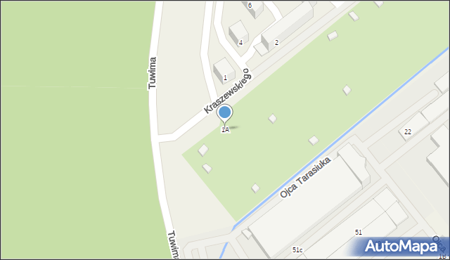 Kleosin, Kraszewskiego Józefa Ignacego, 1A, mapa Kleosin