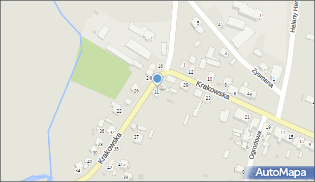 Klimontów, Krakowska, 33, mapa Klimontów