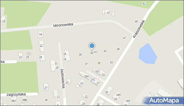 Kobyłka, Kraszewska, 41, mapa Kobyłka