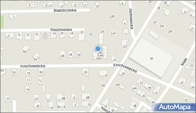 Kobyłka, Krechowiecka, 40F, mapa Kobyłka
