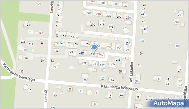 Kobyłka, Króla Władysława Łokietka, 23L/2, mapa Kobyłka