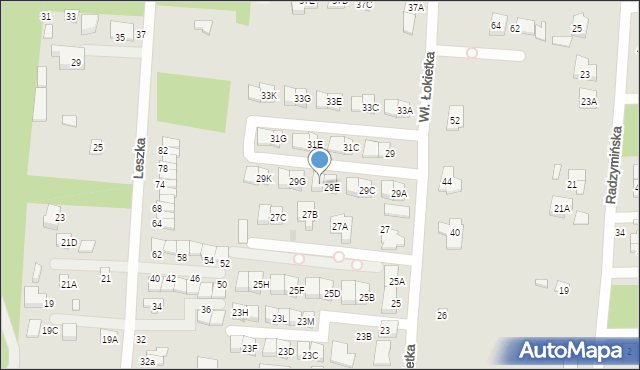 Kobyłka, Króla Władysława Łokietka, 29F, mapa Kobyłka