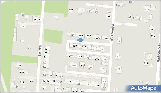 Kobyłka, Króla Władysława Łokietka, 31F, mapa Kobyłka