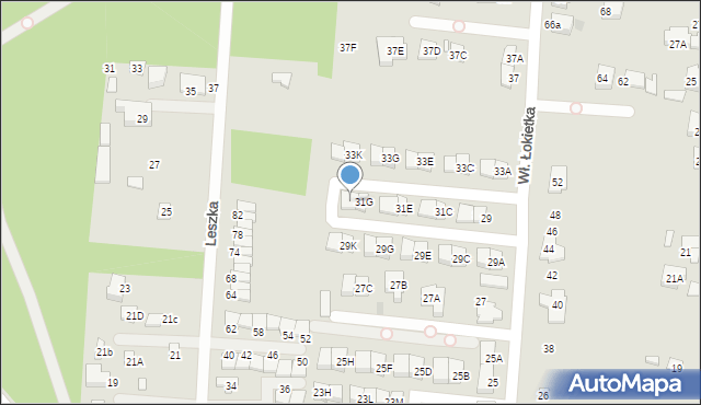 Kobyłka, Króla Władysława Łokietka, 31H, mapa Kobyłka