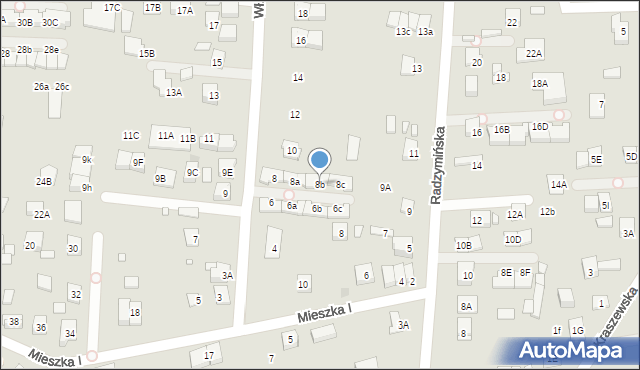 Kobyłka, Króla Władysława Łokietka, 8b, mapa Kobyłka