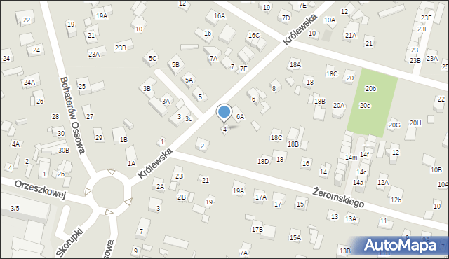 Kobyłka, Królewska, 4, mapa Kobyłka