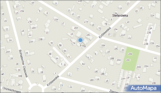 Kobyłka, Królewska, 7, mapa Kobyłka