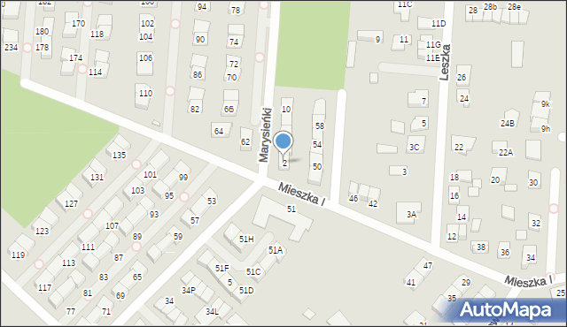 Kobyłka, Królowej Marysieńki, 2, mapa Kobyłka