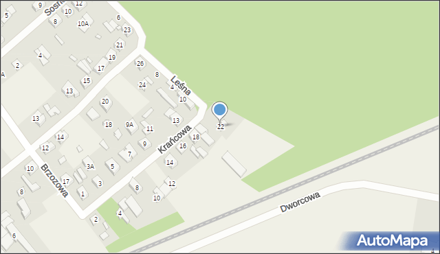 Kobylnica, Krańcowa, 22, mapa Kobylnica