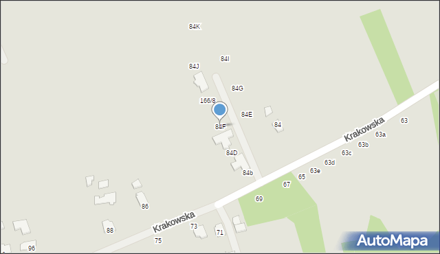 Kolbuszowa, Krakowska, 84F, mapa Kolbuszowa