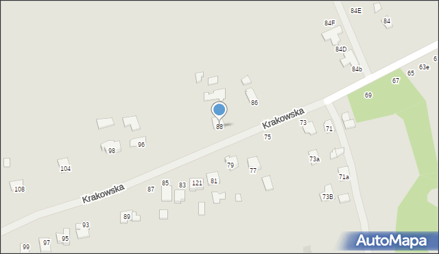 Kolbuszowa, Krakowska, 88, mapa Kolbuszowa