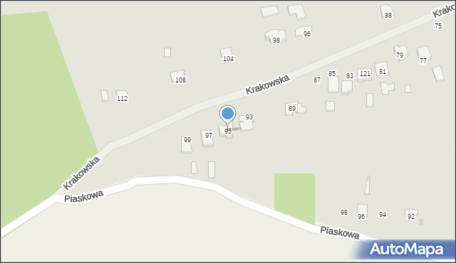 Kolbuszowa, Krakowska, 95, mapa Kolbuszowa