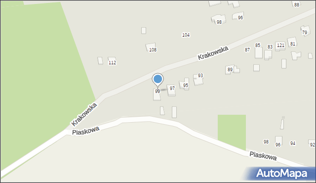 Kolbuszowa, Krakowska, 99, mapa Kolbuszowa