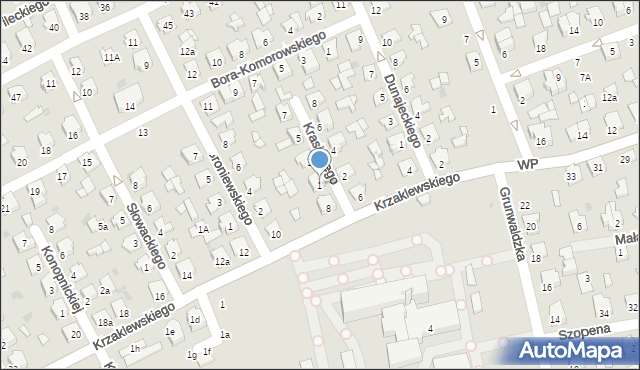 Kolbuszowa, Krasickiego Ignacego, bp., 1, mapa Kolbuszowa