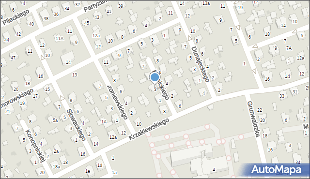 Kolbuszowa, Krasickiego Ignacego, bp., 3, mapa Kolbuszowa