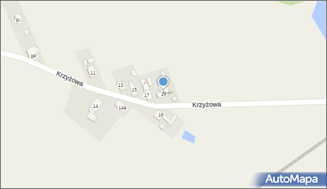 Komprachcice, Krzyżowa, 19, mapa Komprachcice