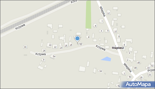 Koniecpol, Krzywa, 14, mapa Koniecpol