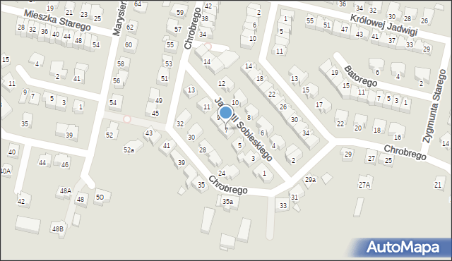 Konin, Króla Jana III Sobieskiego, 7, mapa Konina