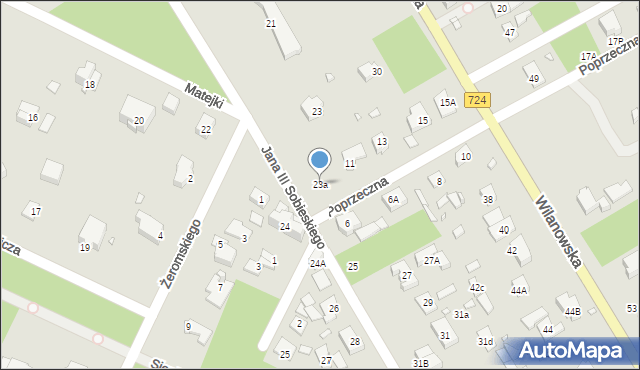 Konstancin-Jeziorna, Króla Jana III Sobieskiego, 23a, mapa Konstancin-Jeziorna