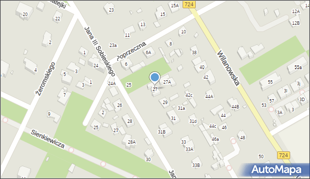Konstancin-Jeziorna, Króla Jana III Sobieskiego, 27, mapa Konstancin-Jeziorna