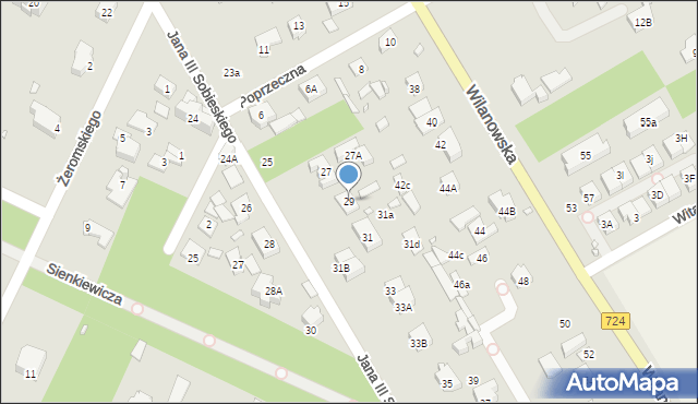 Konstancin-Jeziorna, Króla Jana III Sobieskiego, 29, mapa Konstancin-Jeziorna