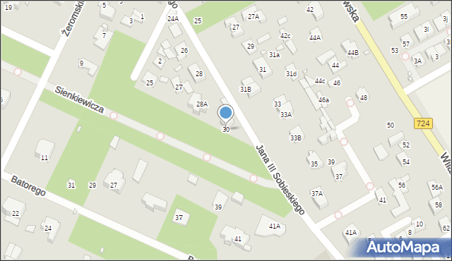 Konstancin-Jeziorna, Króla Jana III Sobieskiego, 30, mapa Konstancin-Jeziorna