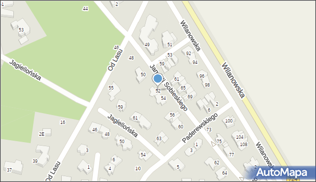 Konstancin-Jeziorna, Króla Jana III Sobieskiego, 52, mapa Konstancin-Jeziorna