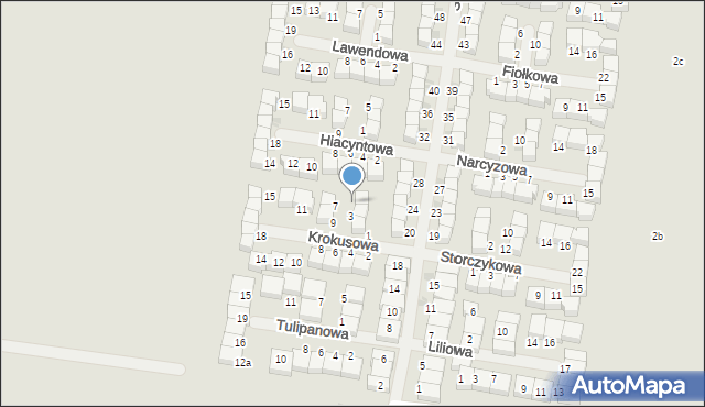 Konstantynów Łódzki, Krokusowa, 5, mapa Konstantynów Łódzki