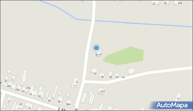 Konstantynów Łódzki, Krótka, 32, mapa Konstantynów Łódzki
