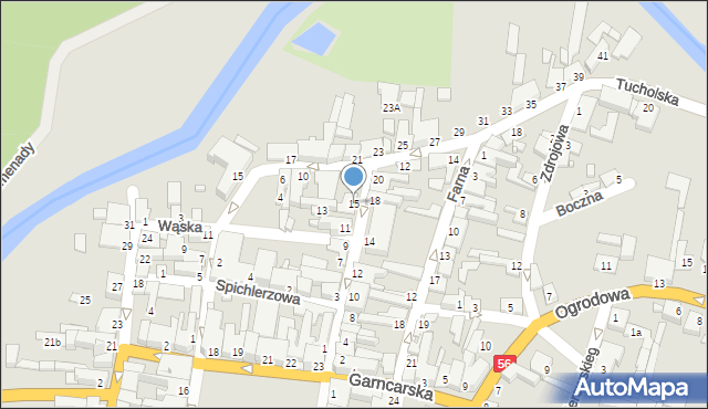 Koronowo, Króla Jana III Sobieskiego, 15, mapa Koronowo