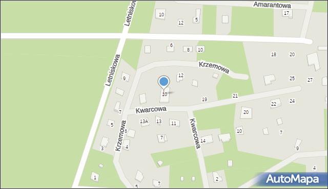 Koronowo, Krzemowa, 10, mapa Koronowo