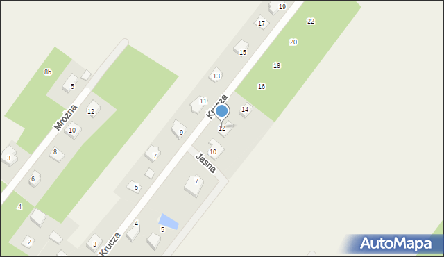 Korytów, Krucza, 12, mapa Korytów