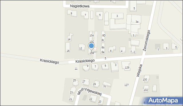 Kosakowo, Krasickiego, 10a, mapa Kosakowo