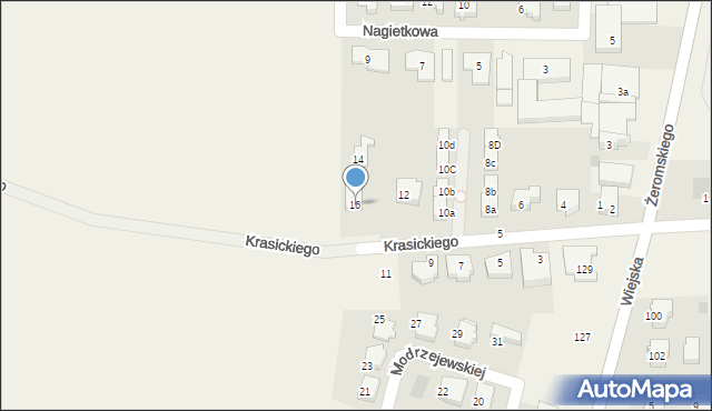 Kosakowo, Krasickiego, 16, mapa Kosakowo