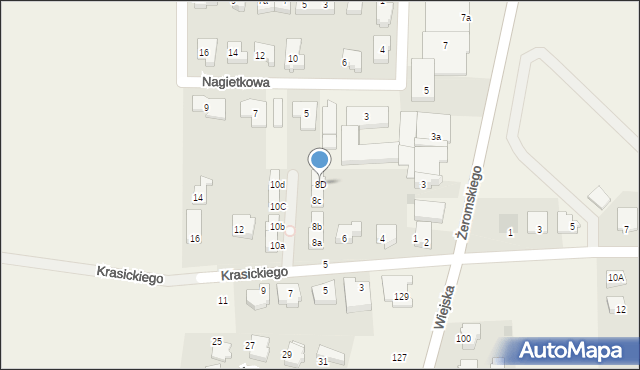 Kosakowo, Krasickiego, 8D, mapa Kosakowo