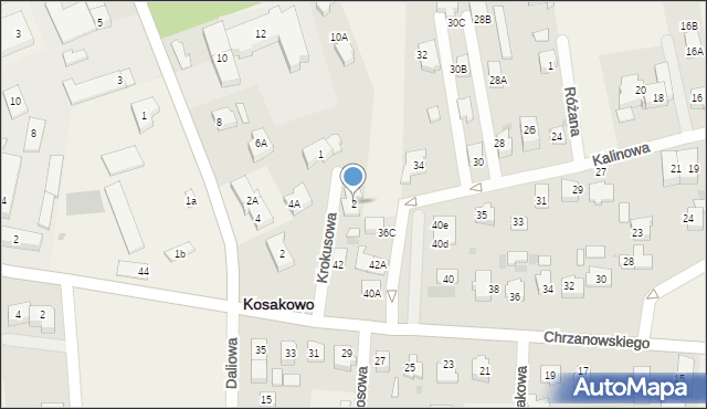 Kosakowo, Krokusowa, 2, mapa Kosakowo