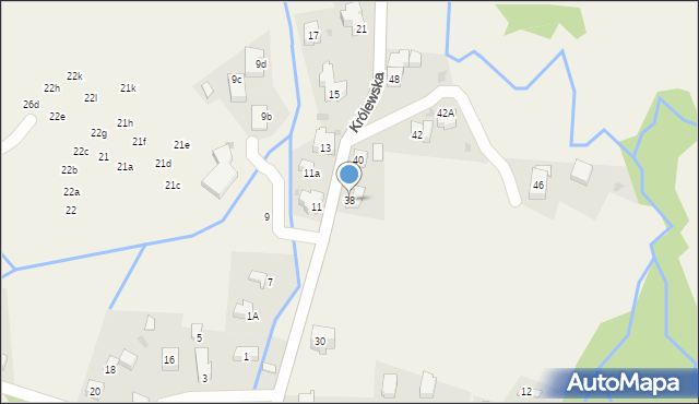 Kościelisko, Królewska, 38, mapa Kościelisko