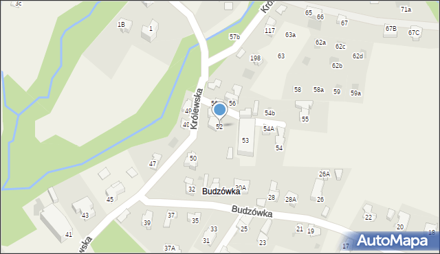 Kościelisko, Królewska, 52, mapa Kościelisko